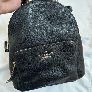 Kate Spade Black Leather Mini Backpack